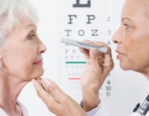 senior eye examination